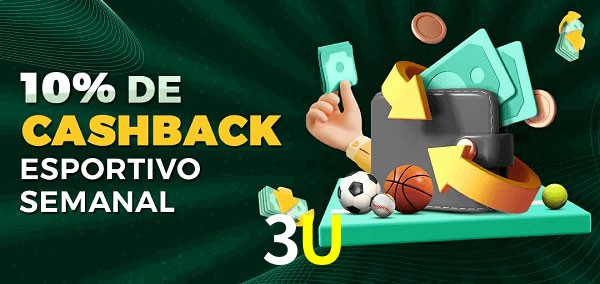 10% de bônus de cashback na 3U